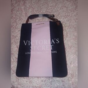 Victoria's Secret Black and Pink Women's Bag